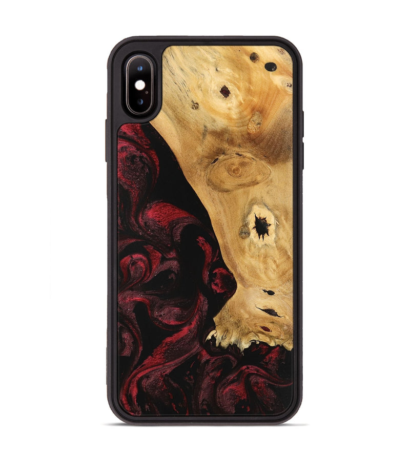 iPhone Xs Max Wood Phone Case - Trudey (Red, 740799)