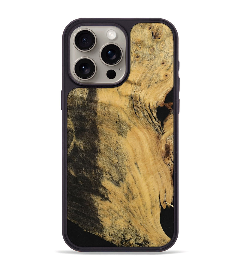 iPhone 15 Pro Max Wood Phone Case - Leonie (Wood Burl, 740803)