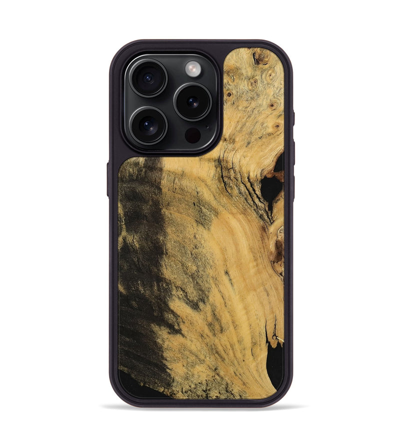 iPhone 15 Pro Wood Phone Case - Leonie (Wood Burl, 740803)