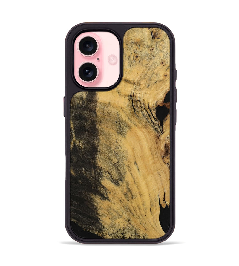 iPhone 16 Wood Phone Case - Leonie (Wood Burl, 740803)