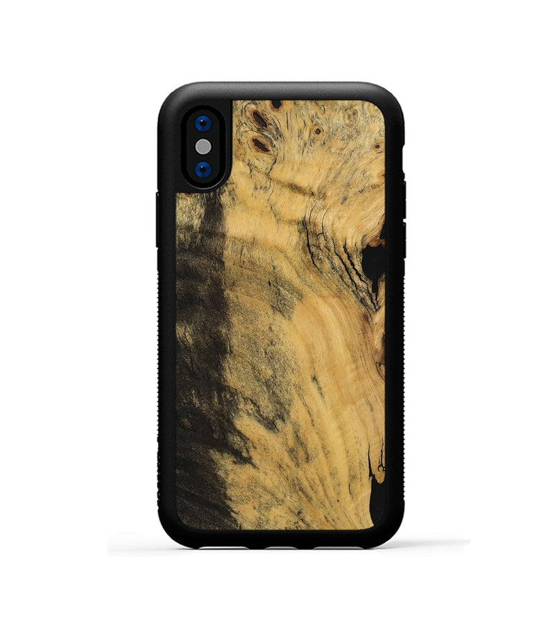 iPhone Xs Wood Phone Case - Leonie (Wood Burl, 740803)