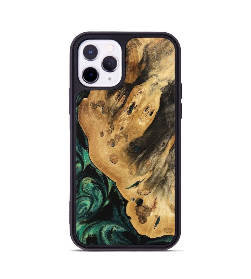 iPhone 11 Pro Wood Phone Case - Vithit (Green, 740808)