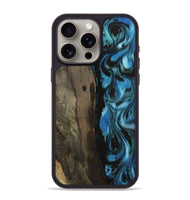 iPhone 15 Pro Max Wood Phone Case - Lavenia (Blue, 740812)