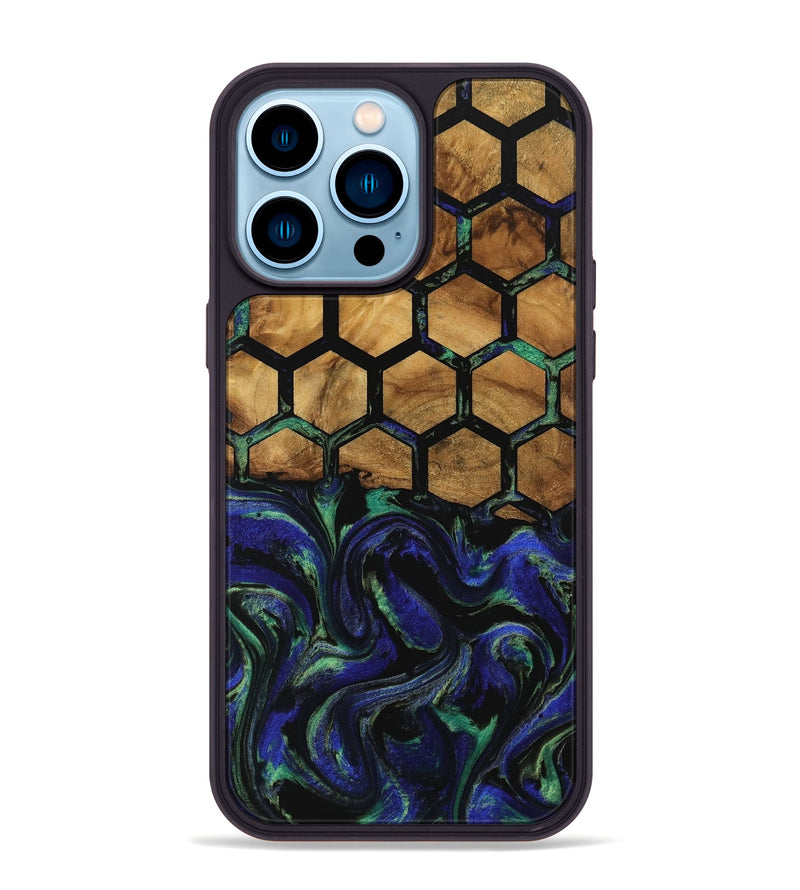 iPhone 14 Pro Max Wood Phone Case - Nadya (Pattern, 740824)