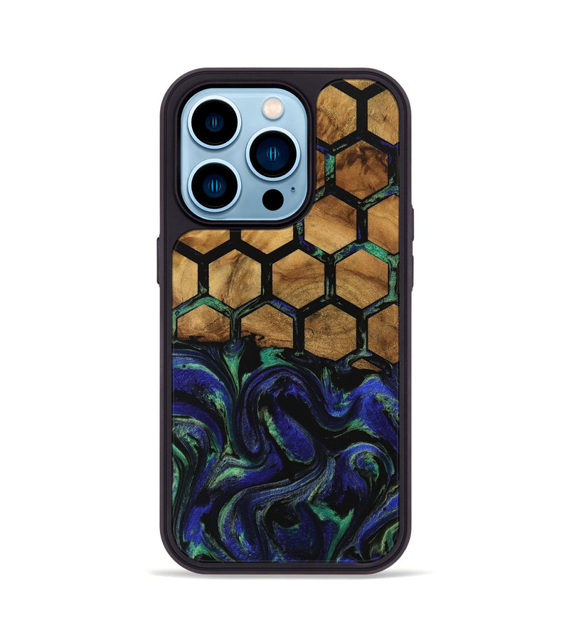 iPhone 14 Pro Wood Phone Case - Nadya (Pattern, 740824)