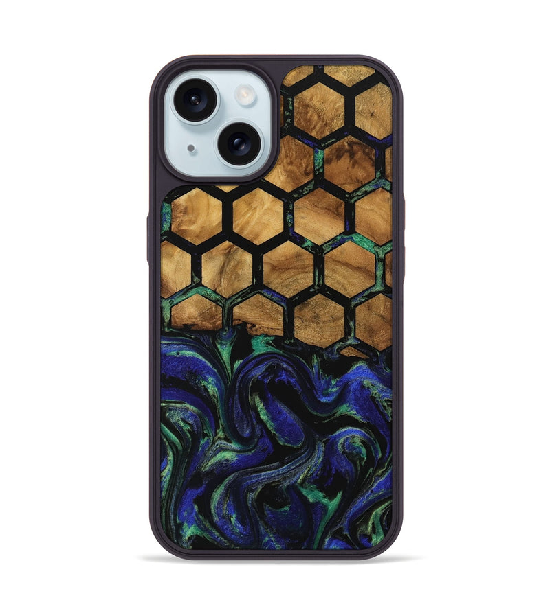 iPhone 15 Wood Phone Case - Nadya (Pattern, 740824)