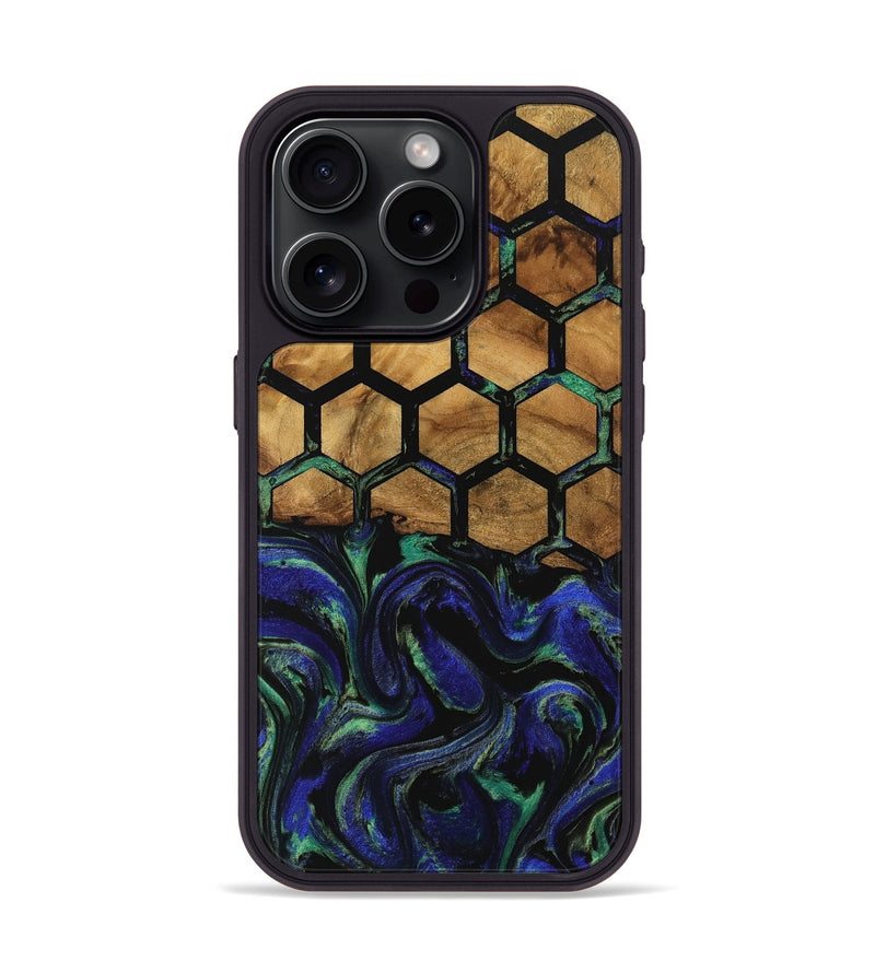 iPhone 15 Pro Wood Phone Case - Nadya (Pattern, 740824)