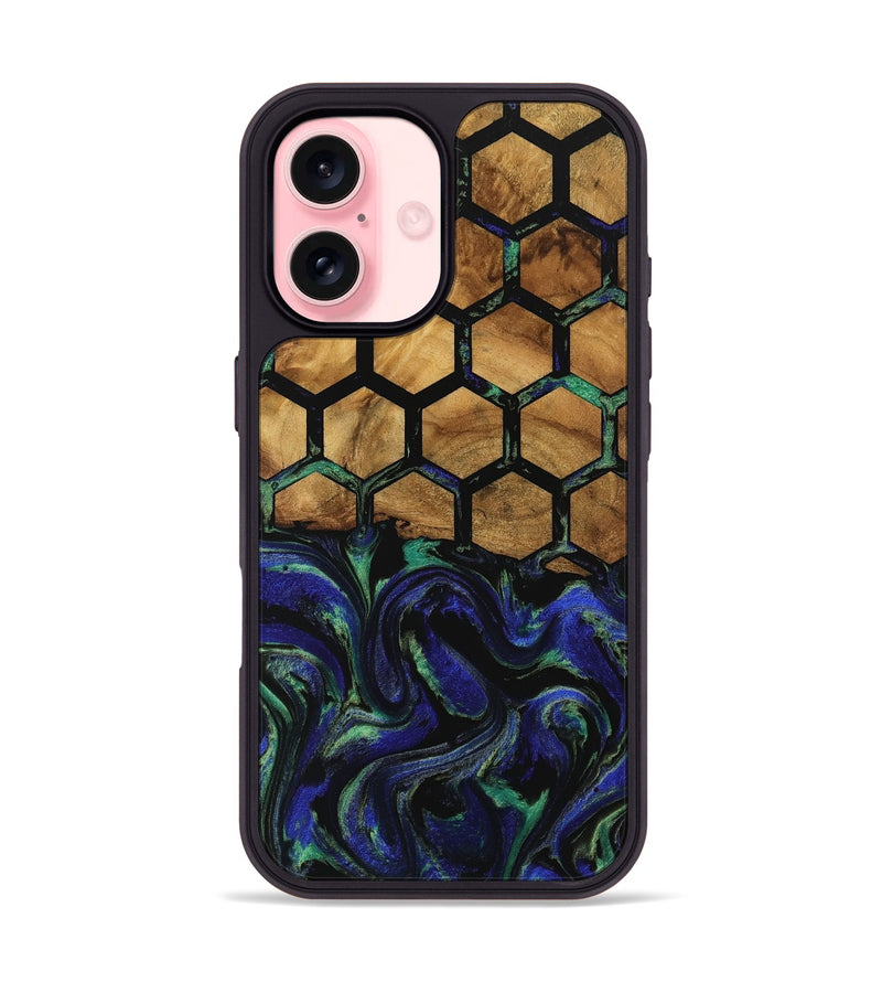 iPhone 16 Wood Phone Case - Nadya (Pattern, 740824)