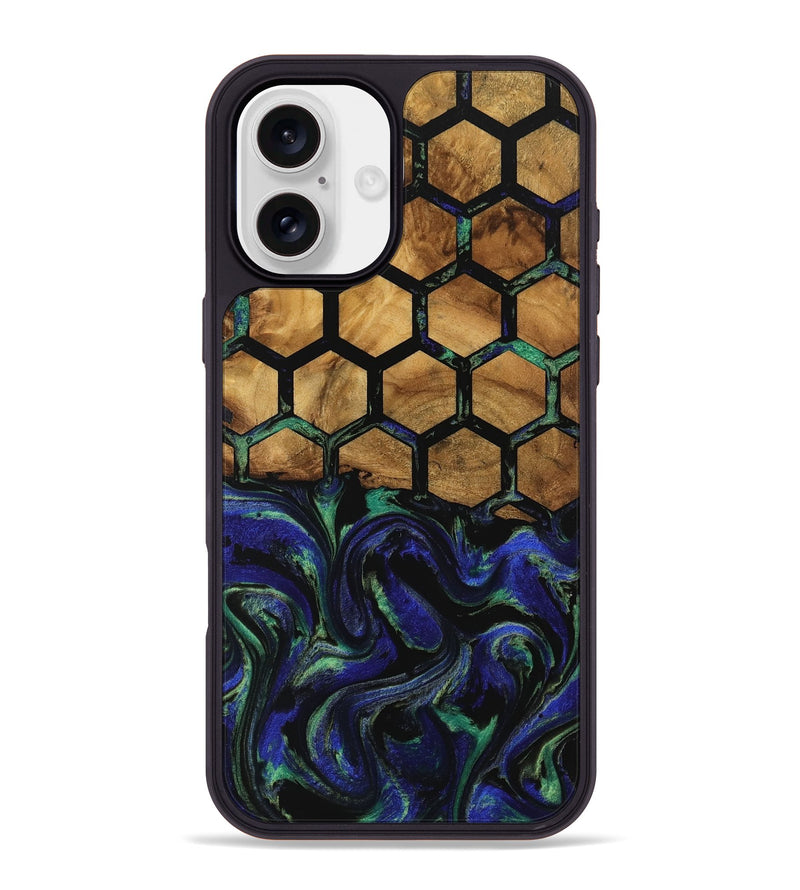 iPhone 16 Plus Wood Phone Case - Nadya (Pattern, 740824)