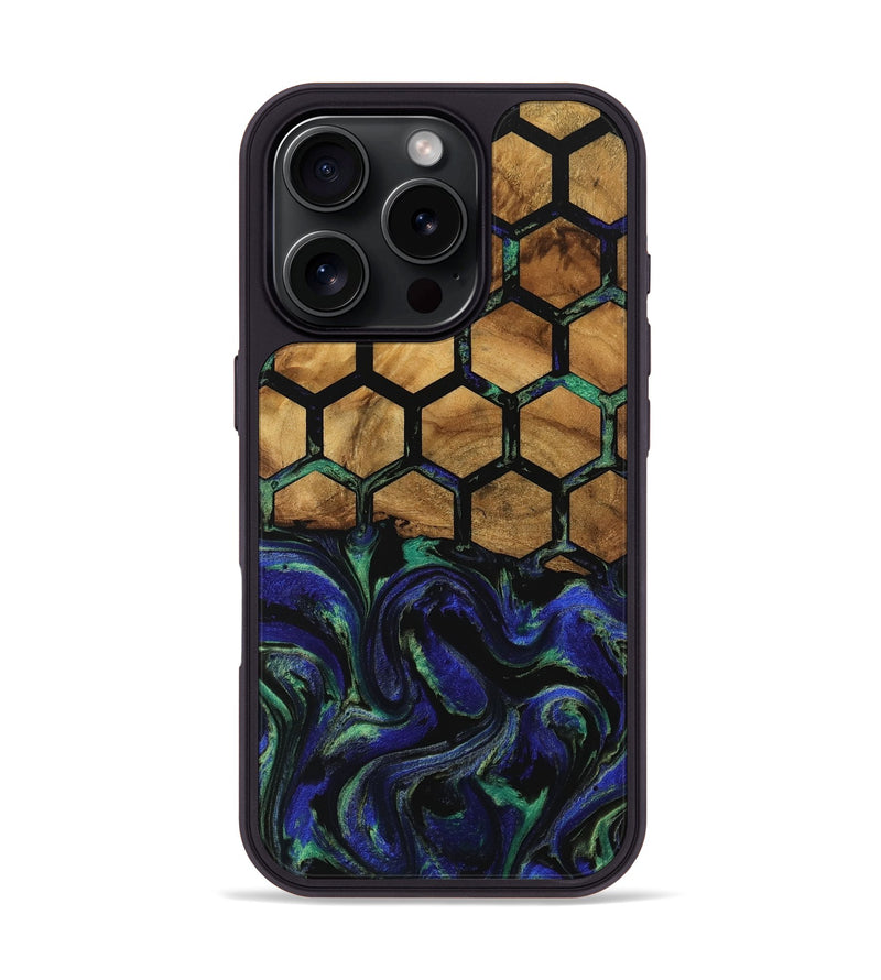 iPhone 16 Pro Wood Phone Case - Nadya (Pattern, 740824)