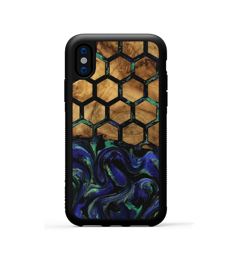 iPhone Xs Wood Phone Case - Nadya (Pattern, 740824)