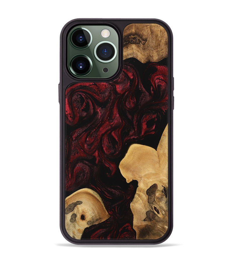 iPhone 13 Pro Max Wood Phone Case - Kesha (Red, 740827)