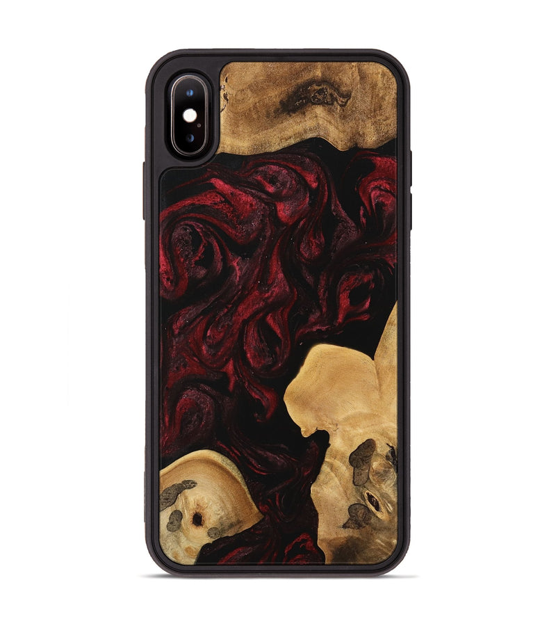 iPhone Xs Max Wood Phone Case - Kesha (Red, 740827)