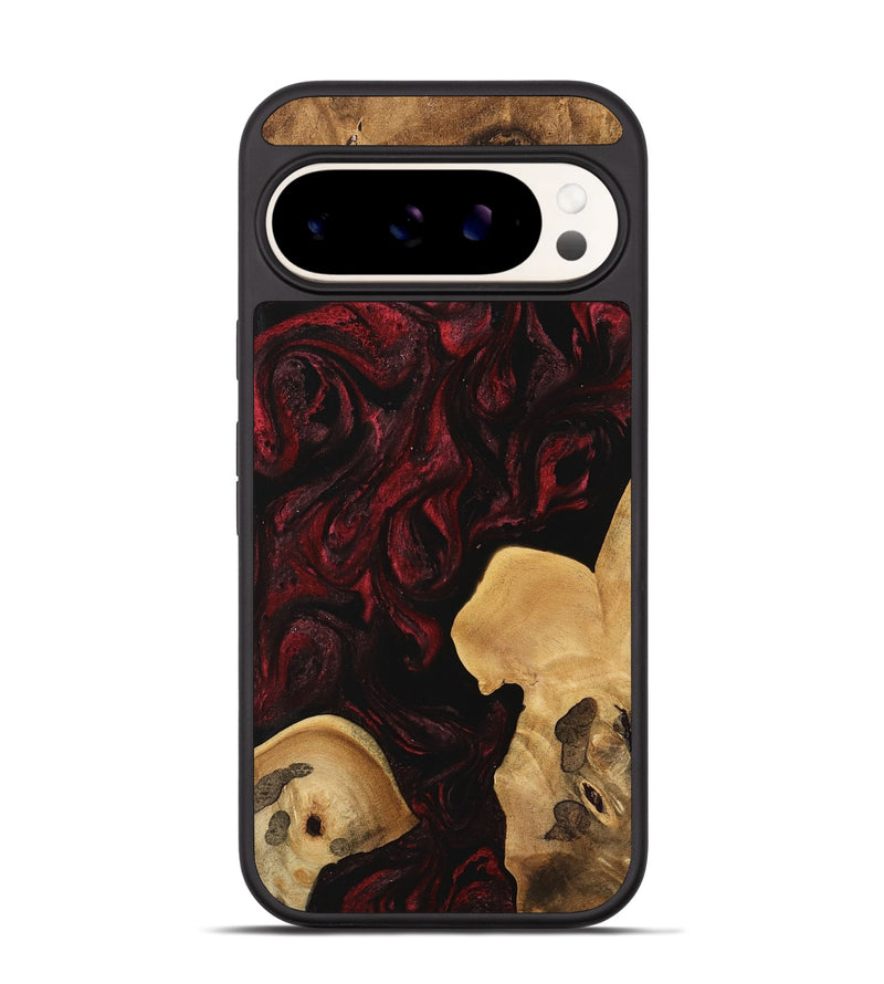 Pixel 9 Pro Wood Phone Case - Kesha (Red, 740827)