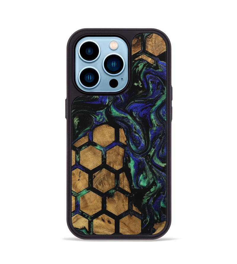 iPhone 14 Pro Wood Phone Case - Arda (Pattern, 740830)