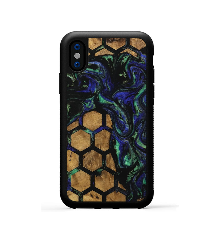 iPhone Xs Wood Phone Case - Arda (Pattern, 740830)