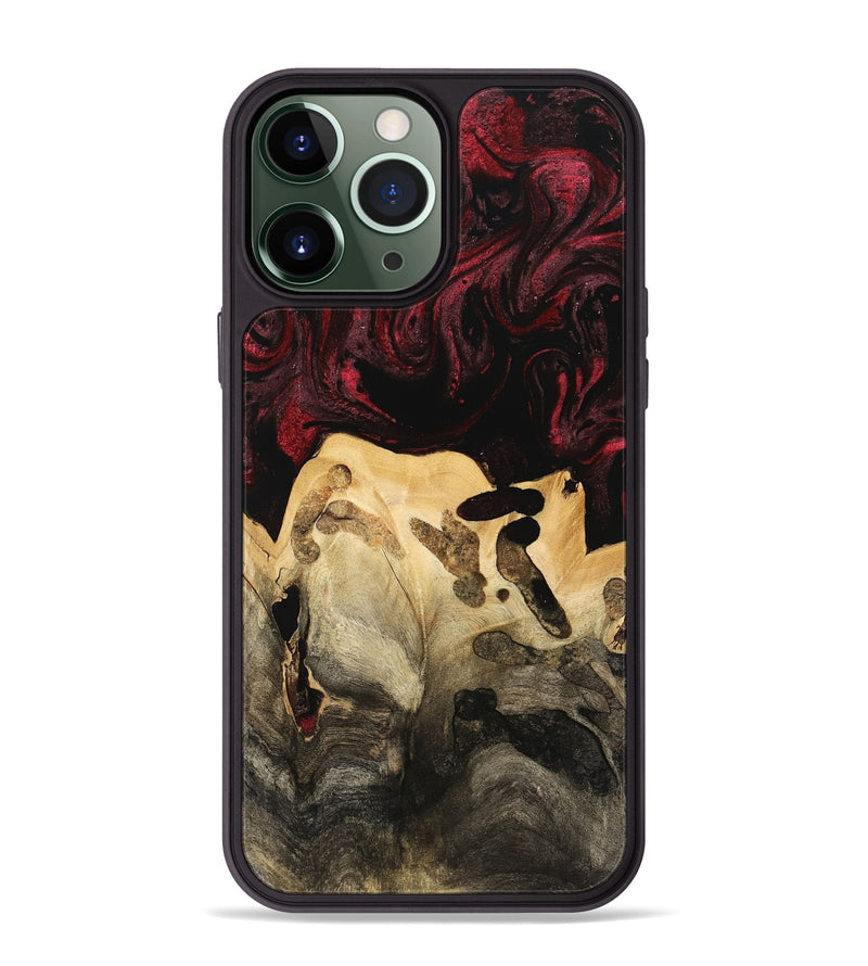 iPhone 13 Pro Max Wood Phone Case - Hobart (Red, 740836)