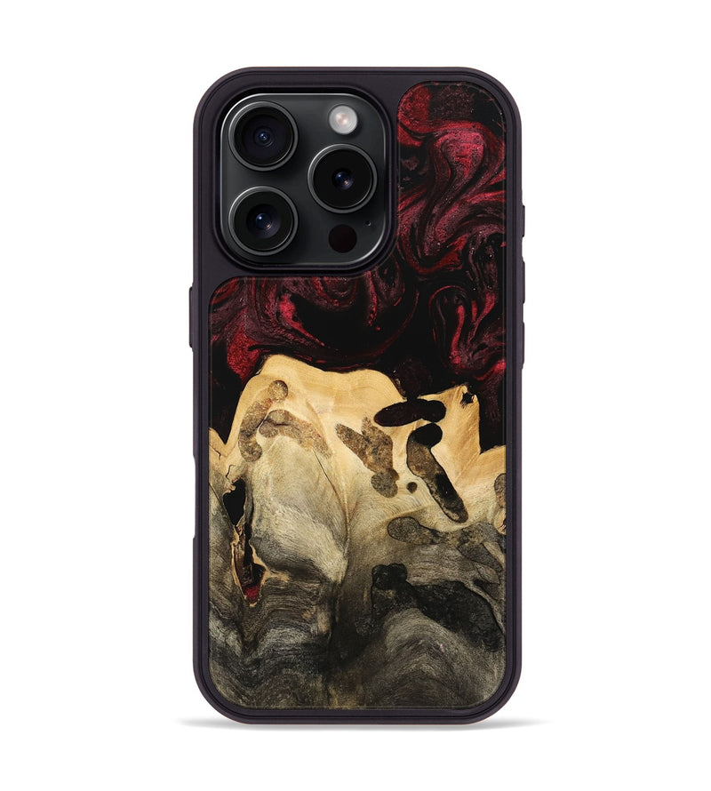 iPhone 16 Pro Wood Phone Case - Hobart (Red, 740836)