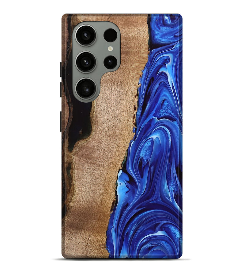 Galaxy S23 Ultra Wood Live Edge Phone Case - Drago (Blue, 740881)