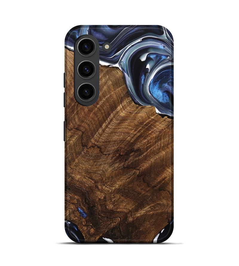 Galaxy S23 Wood Live Edge Phone Case - Abbey (Blue, 740887)