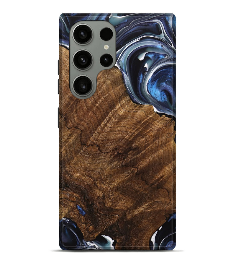 Galaxy S23 Ultra Wood Live Edge Phone Case - Abbey (Blue, 740887)