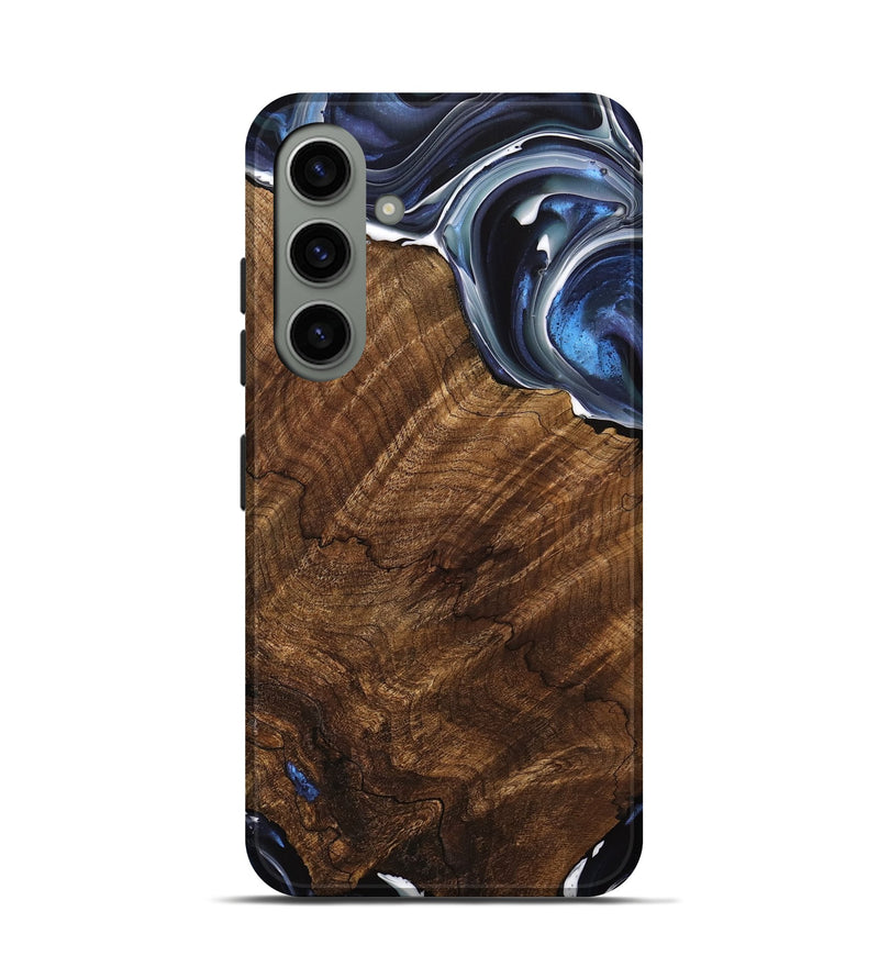 Galaxy S24 Wood Live Edge Phone Case - Abbey (Blue, 740887)