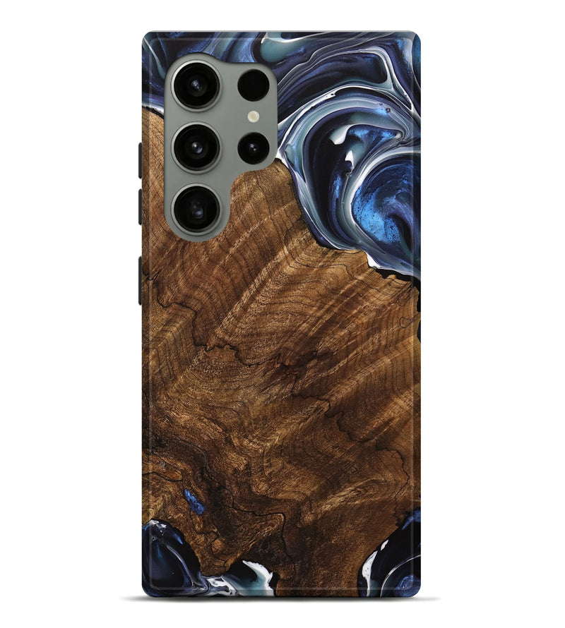 Galaxy S24 Ultra Wood Live Edge Phone Case - Abbey (Blue, 740887)