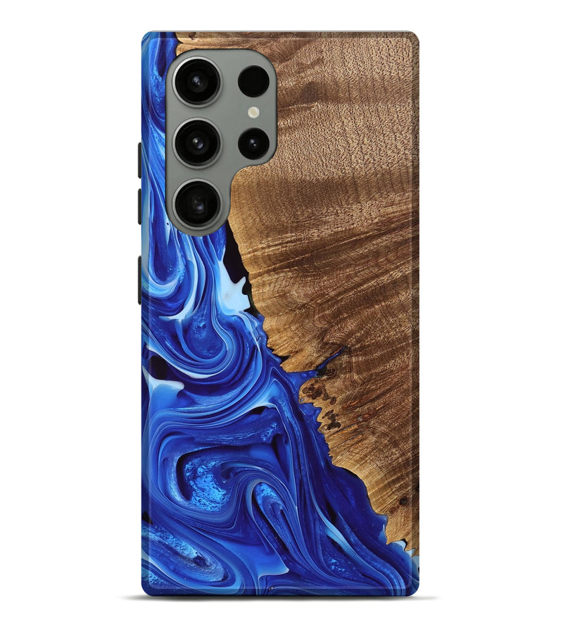 Galaxy S23 Ultra Wood Live Edge Phone Case - Perl (Blue, 740893)