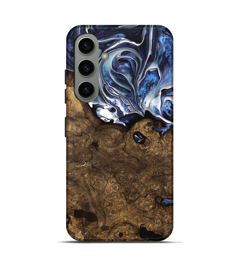 Galaxy S24 Wood Live Edge Phone Case - Khanh (Blue, 740898)