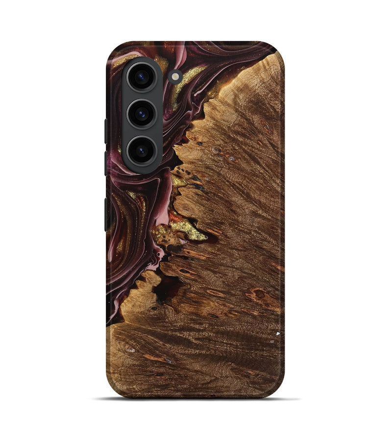 Galaxy S23 Wood Live Edge Phone Case - Willeke (Red, 740900)