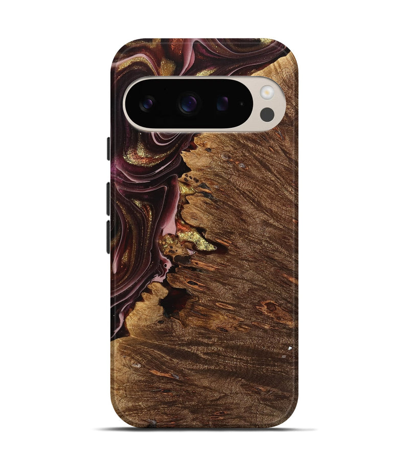 Pixel 9 Pro Wood Live Edge Phone Case - Willeke (Red, 740900)