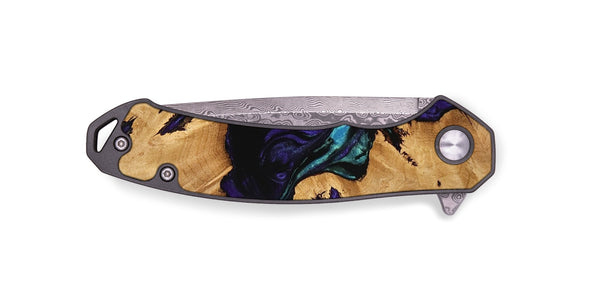 EDC Wood Pocket Knife - Kailyn (Purple, 740904)