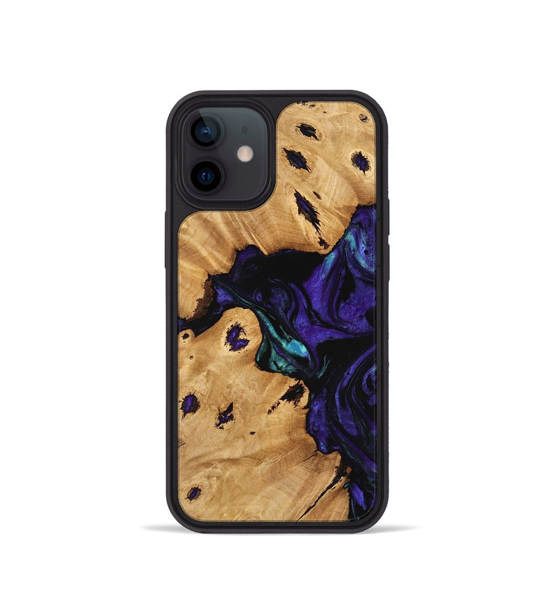 iPhone 12 mini Wood Phone Case - Kailyn (Purple, 740904)