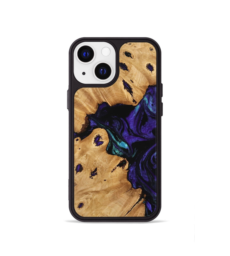 iPhone 13 mini Wood Phone Case - Kailyn (Purple, 740904)