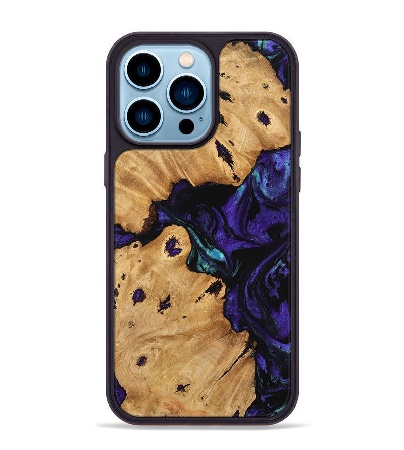 iPhone 14 Pro Max Wood Phone Case - Kailyn (Purple, 740904)