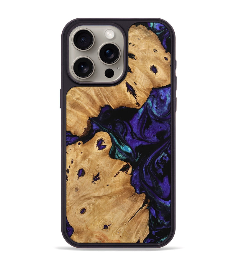 iPhone 15 Pro Max Wood Phone Case - Kailyn (Purple, 740904)