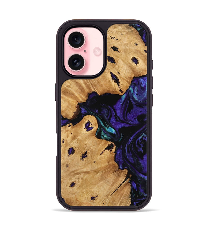 iPhone 16 Wood Phone Case - Kailyn (Purple, 740904)