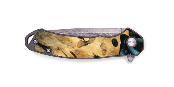 EDC Wood Pocket Knife - Briny (Blue, 740907)