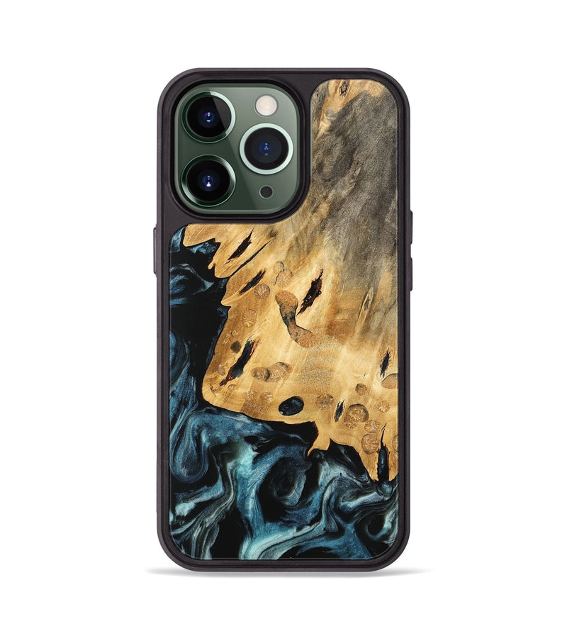 iPhone 13 Pro Wood Phone Case - Briny (Blue, 740907)