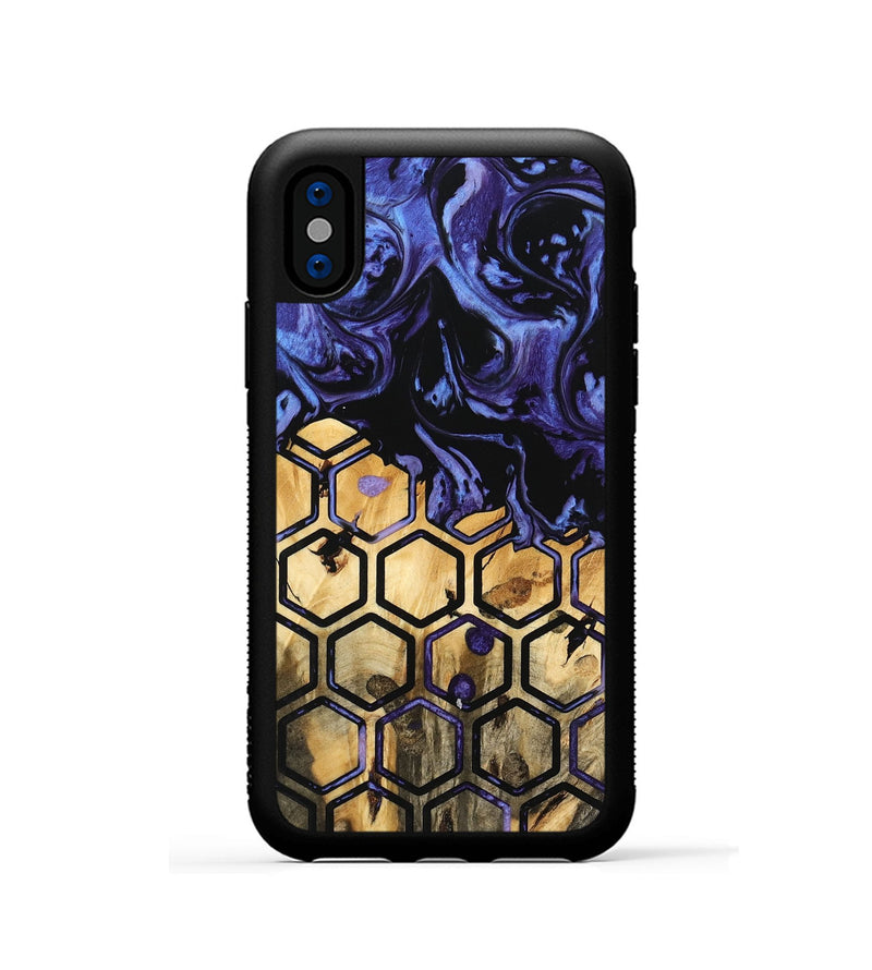 iPhone Xs Wood Phone Case - Romona (Pattern, 740913)