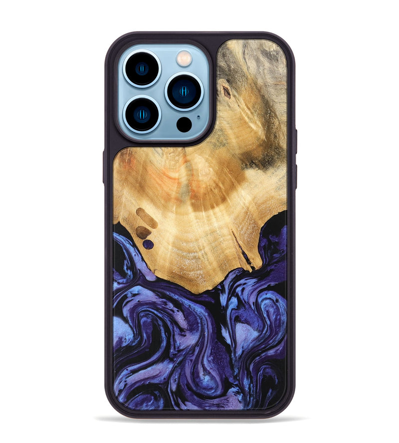 iPhone 14 Pro Max Wood Phone Case - Jadiel (Purple, 740939)