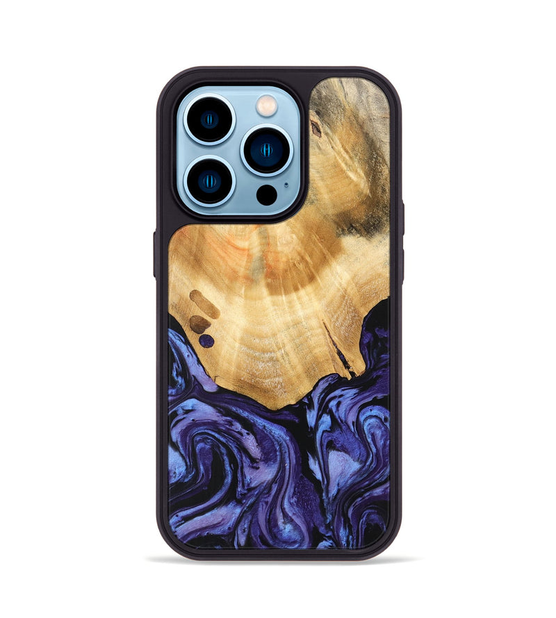 iPhone 14 Pro Wood Phone Case - Jadiel (Purple, 740939)