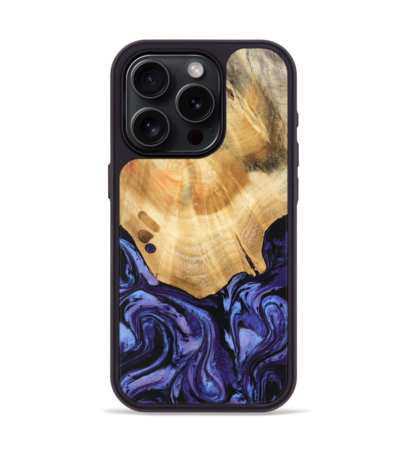 iPhone 15 Pro Wood Phone Case - Jadiel (Purple, 740939)