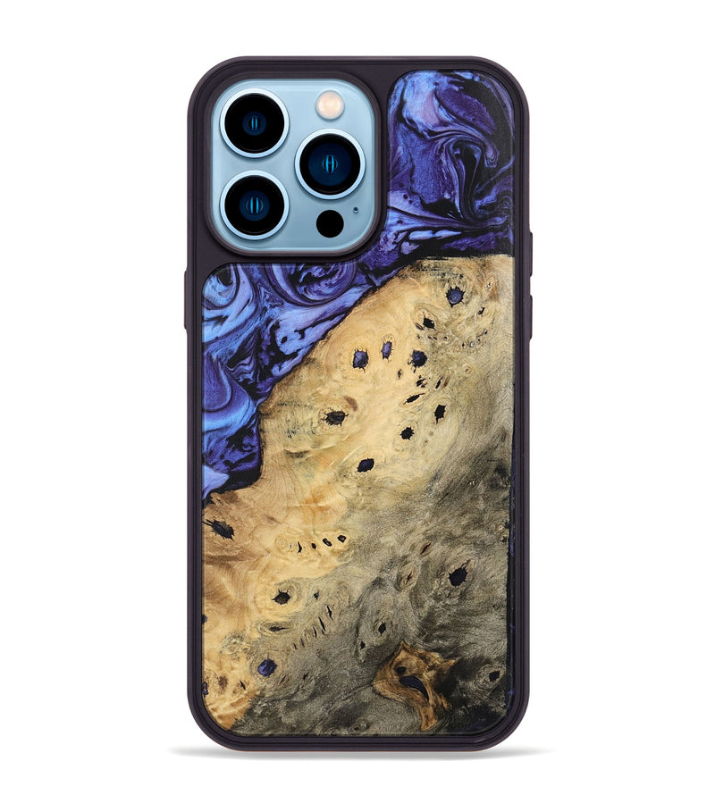 iPhone 14 Pro Max Wood Phone Case - Barby (Purple, 740940)