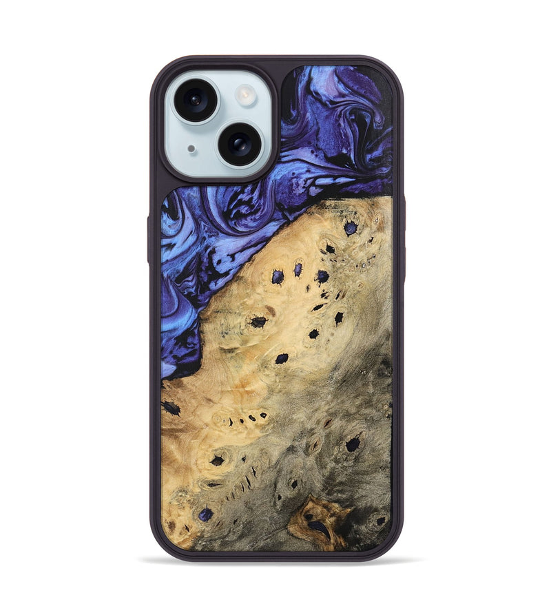 iPhone 15 Wood Phone Case - Barby (Purple, 740940)