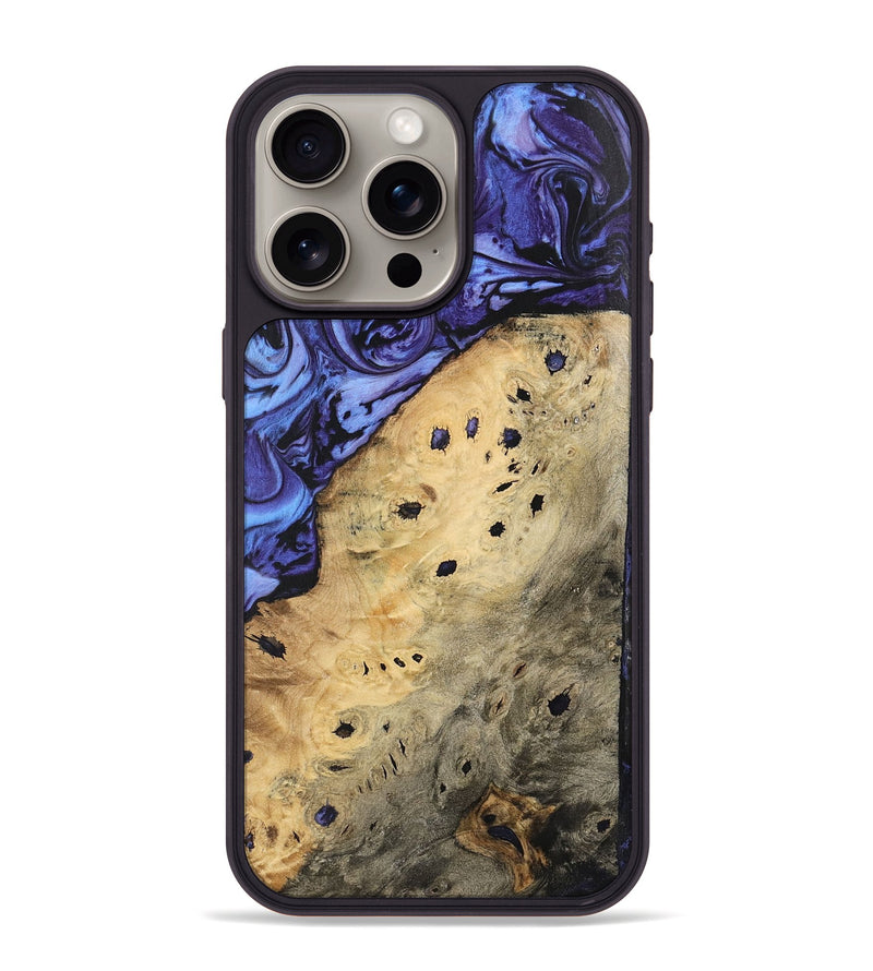 iPhone 15 Pro Max Wood Phone Case - Barby (Purple, 740940)