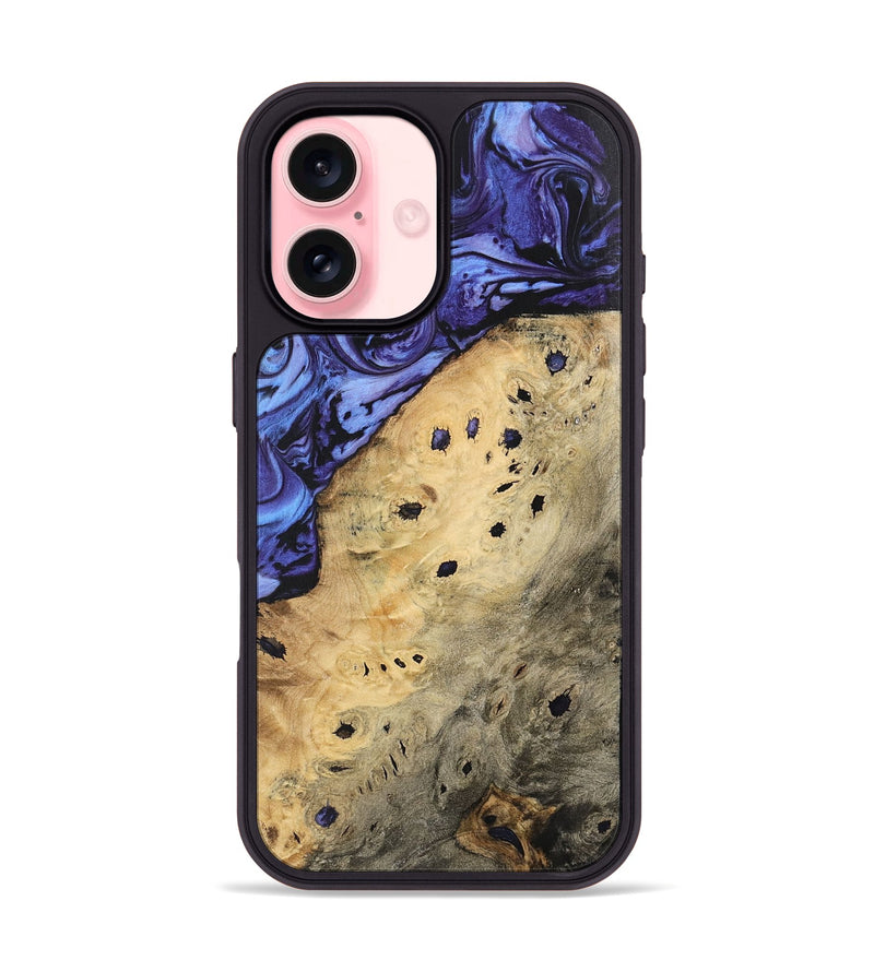 iPhone 16 Wood Phone Case - Barby (Purple, 740940)