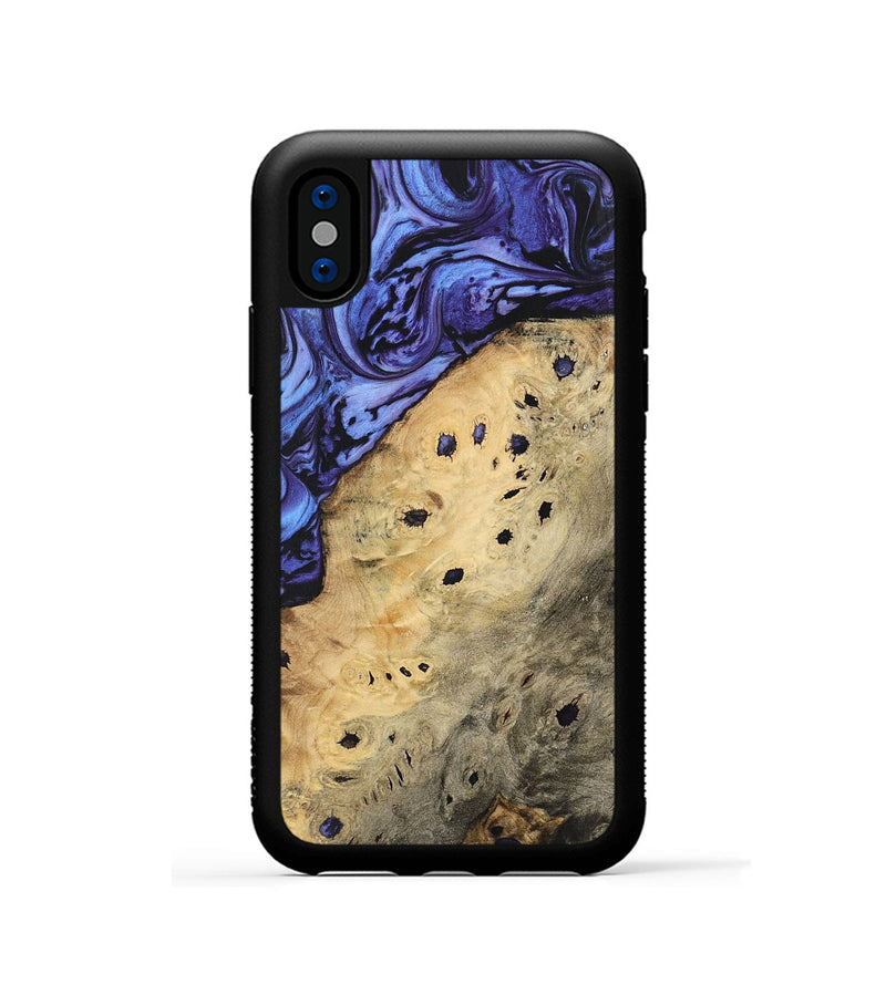 iPhone Xs Wood Phone Case - Barby (Purple, 740940)