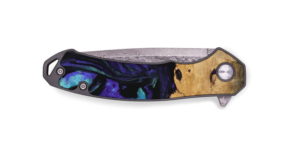 EDC Wood Pocket Knife - Joyous (Purple, 740949)