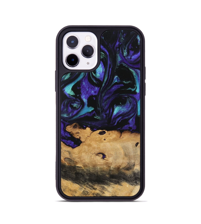 iPhone 11 Pro Wood Phone Case - Joyous (Purple, 740949)